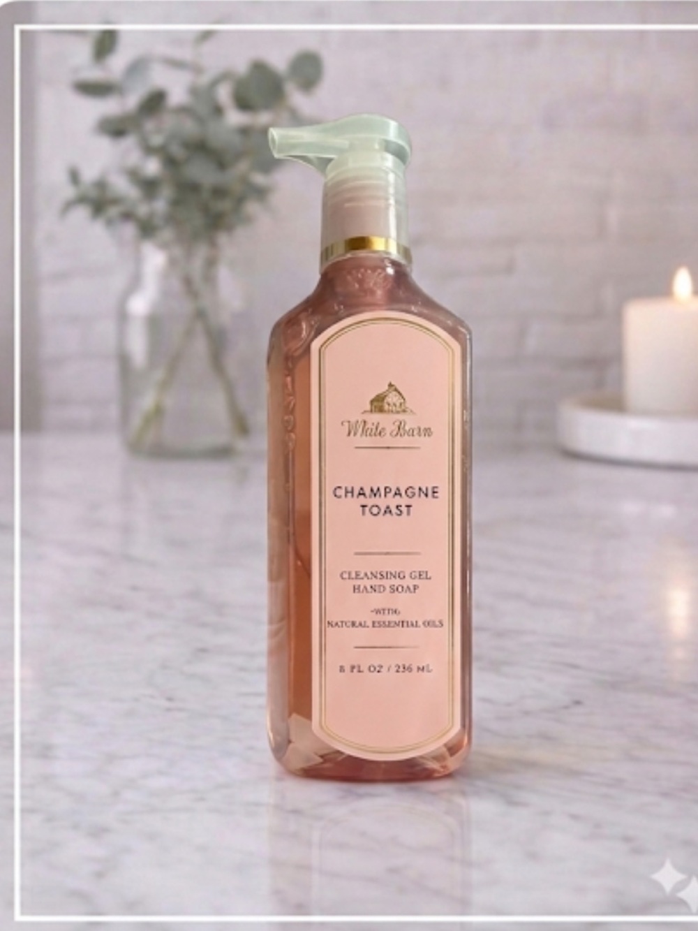 Bath & Body Works White Barn Champagne Toast Cleansing Gel Hand Soap 8 fl oz